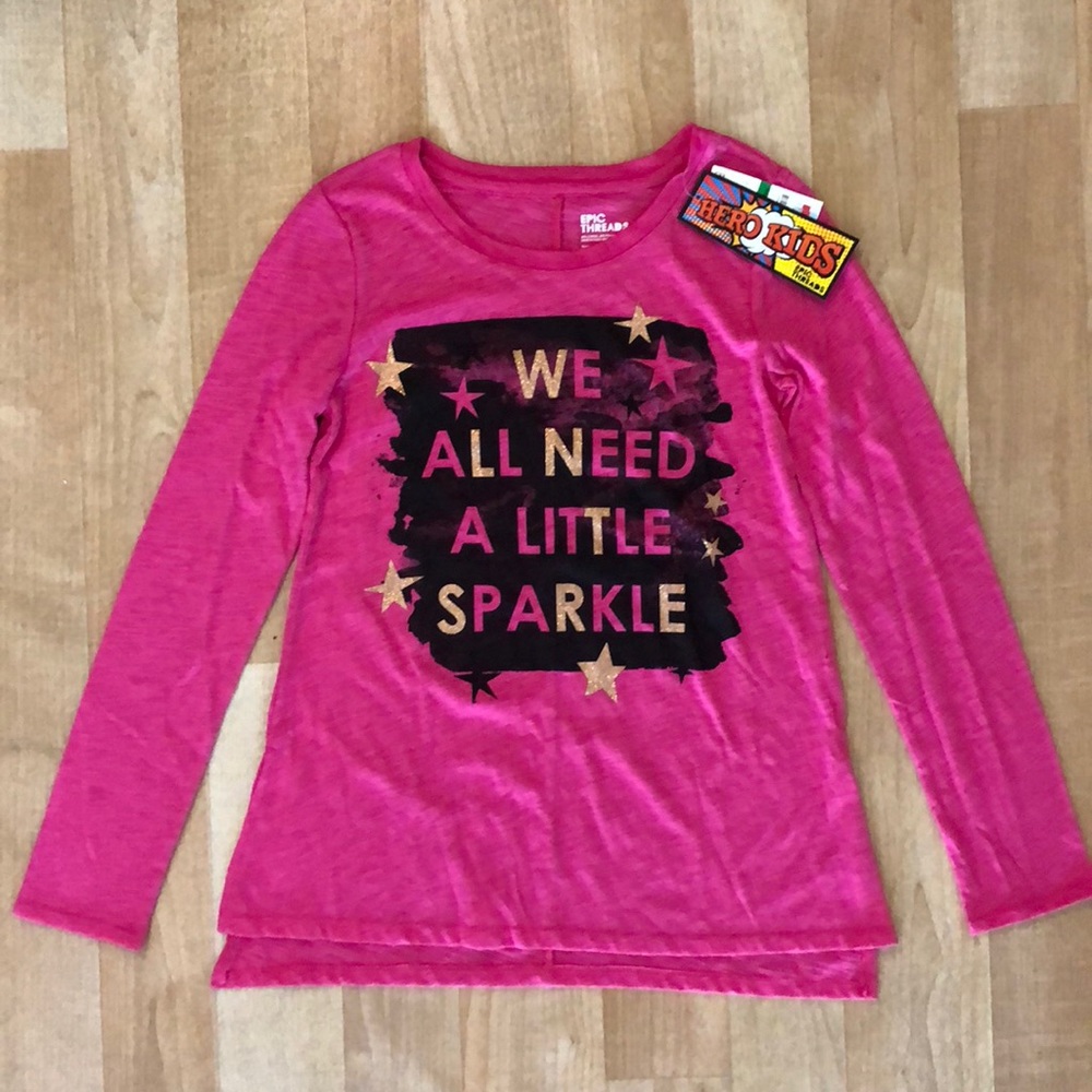 Epic Threads Big Girls Long-Sleeve Graphic T-Shirt